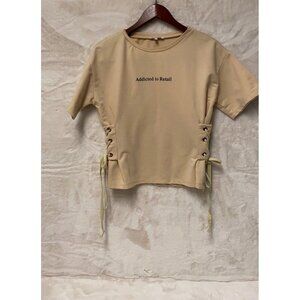 Fashion Nova Woman Beige Shirt Size S